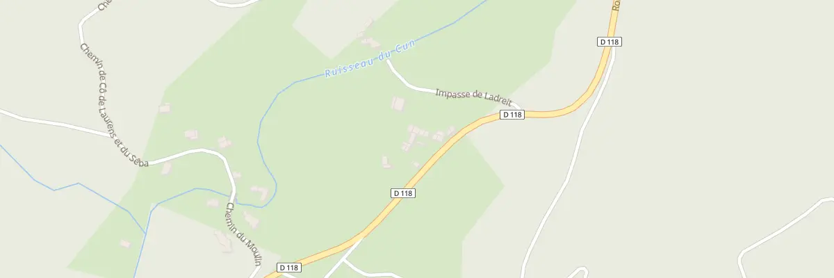 Plan du 148 Le Cun Bas-Sud aux Martys