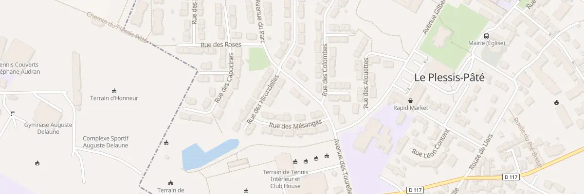 Plan du 3 Av du Parc au Plessis-Pâté