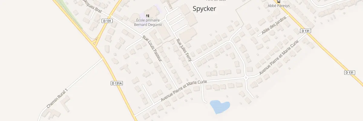Plan du 7 Rue Jules Ferry à Spycker