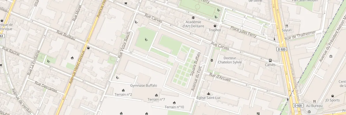 Plan du 31 Rue Carvès à Montrouge