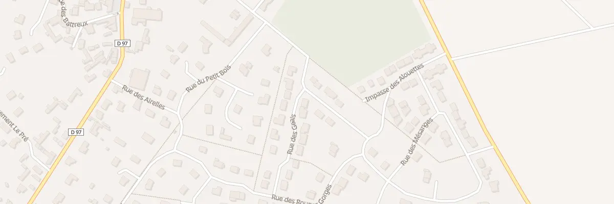 Plan du 1 Rue des Geais à Villers-Bocage