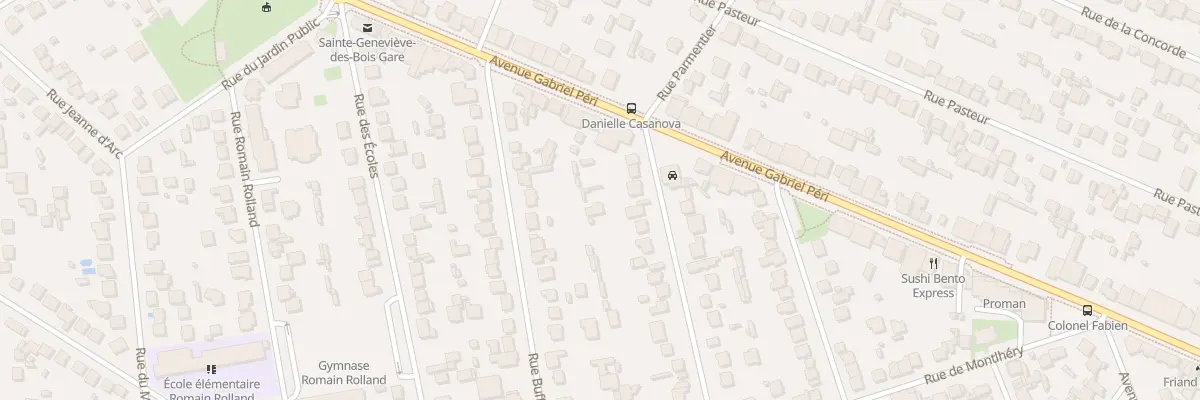 Plan du 10 Rue Daniele Casanova à Sainte-Geneviève-des-Bois