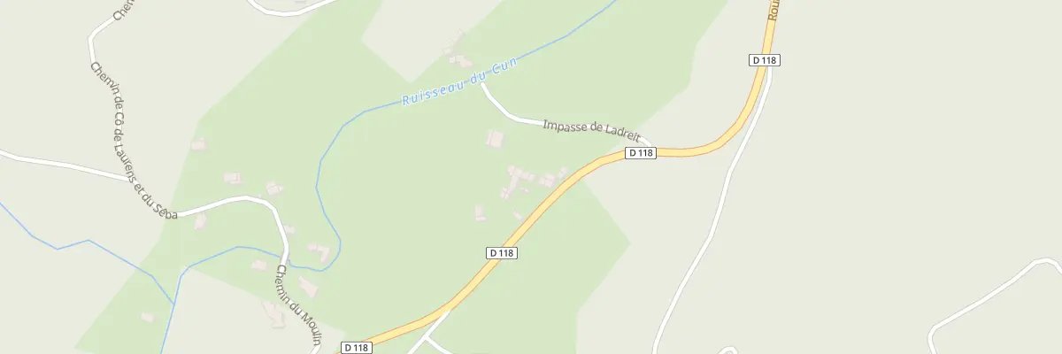 Plan du 144 Le Cun Bas-Sud aux Martys