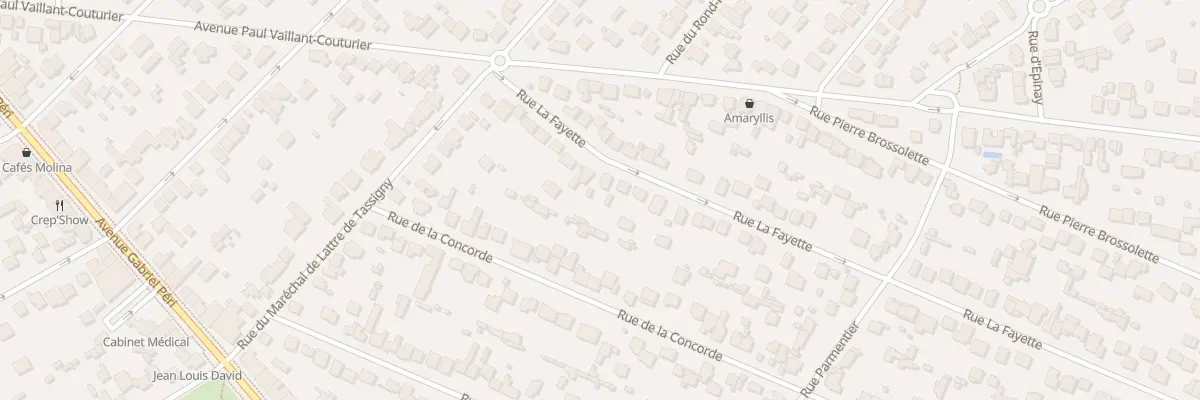 Plan du 22 Rue la Fayette à Sainte-Geneviève-des-Bois