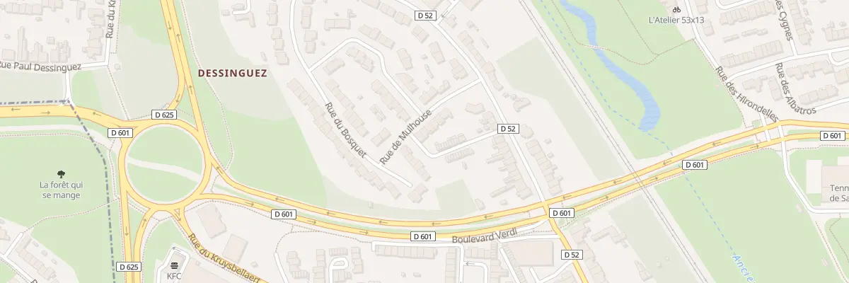 Plan du 11 Rue de Mulhouse à Dunkerque