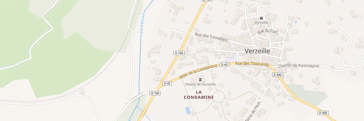 Plan du 108G Le Village à Verzeille