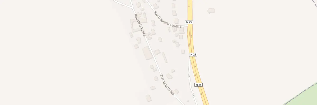 Plan du 5 Rue de la Vallée à La Vicogne