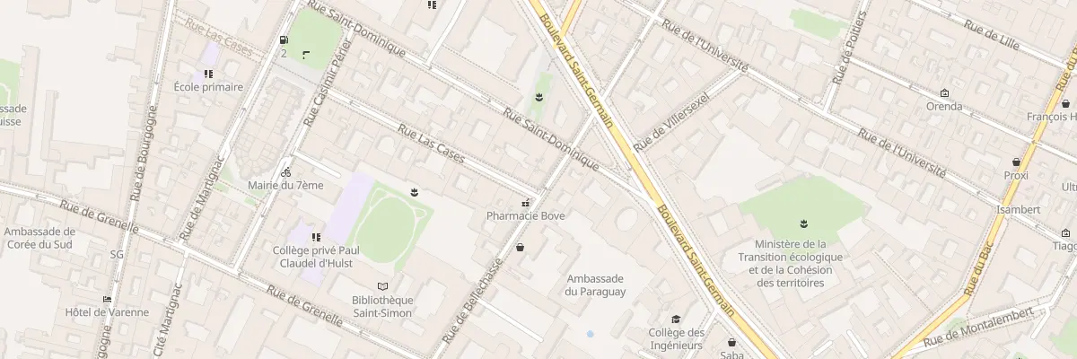 Plan du 38 Rue de Bellechasse à Paris 7e Arrondissement