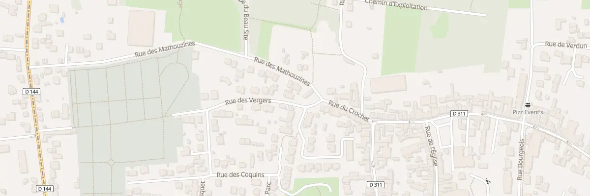 Plan du 2 Rue des Vergers à Deuil-la-Barre