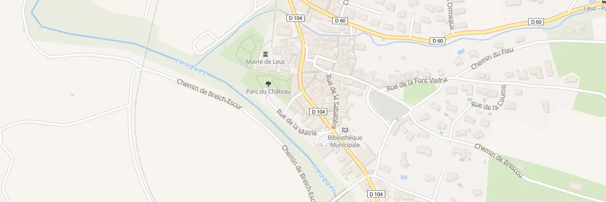 Plan du 96 Le Village à Leuc