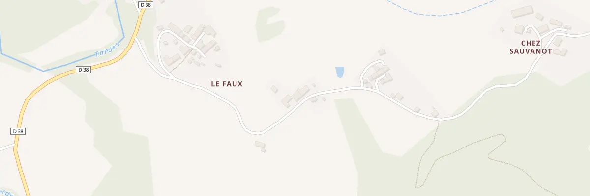 Plan du 19 Le Faux à Saint-Silvain-Bellegarde