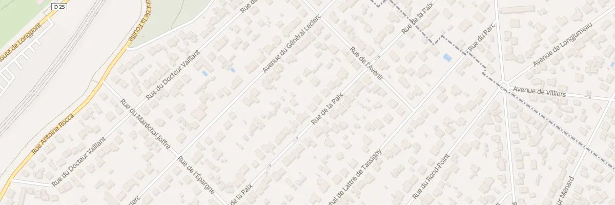 Plan du 99 Rue de la Paix à Sainte-Geneviève-des-Bois