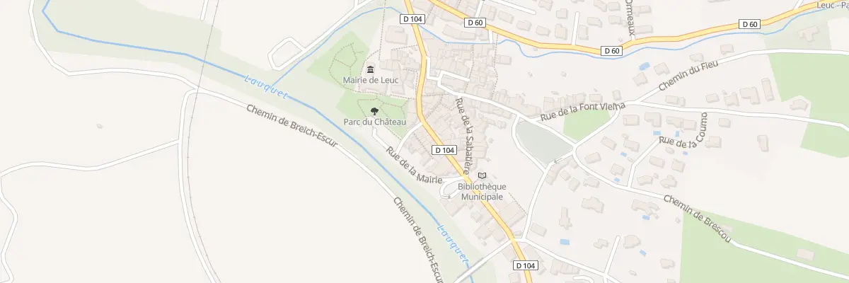 Plan du 93 Le Village à Leuc