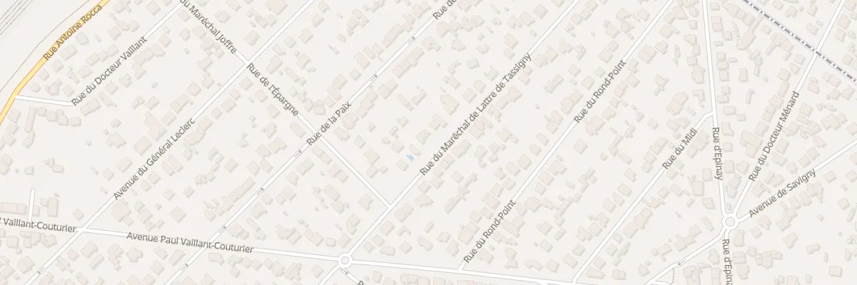Plan du 57 Rue Mal Delattre de Tassigny à Sainte-Geneviève-des-Bois