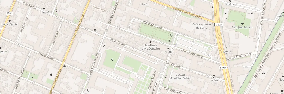 Plan du 46 Rue Carvès à Montrouge