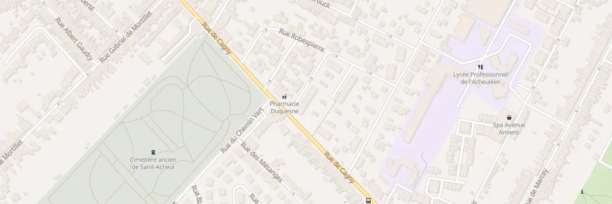 Plan du 231 Rue de Cagny à Amiens