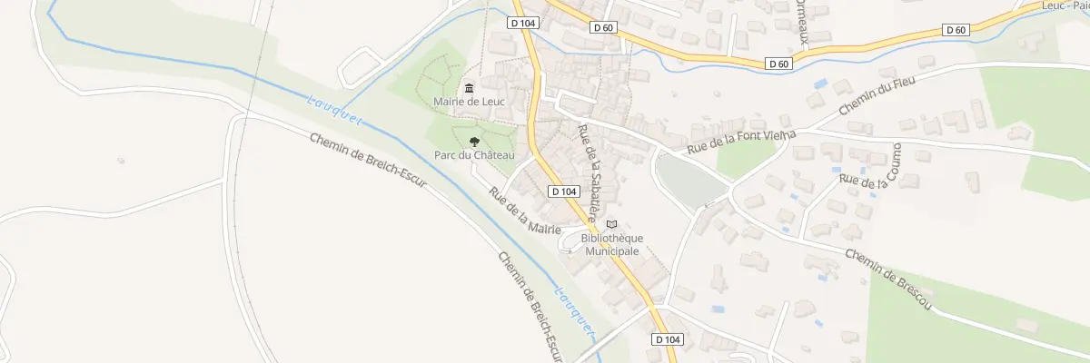 Plan du 9 Av de Carcassonne à Leuc