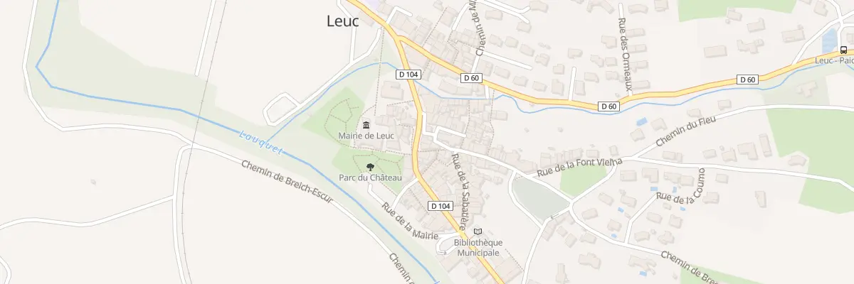 Plan du 4 Rue du Pont à Leuc