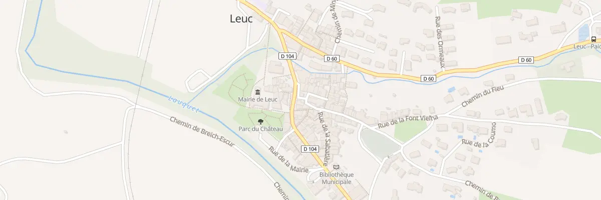 Plan du 36 Le Village à Leuc