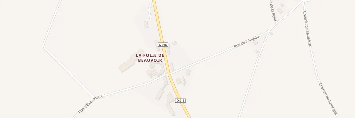 Plan du 1 La Folie de Beauvoir à Beauvoir