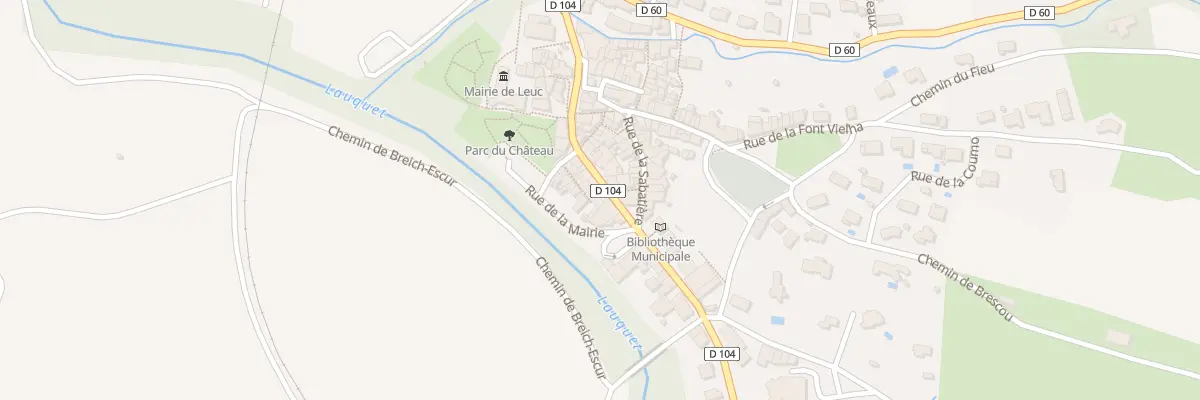 Plan du 100 Le Village à Leuc
