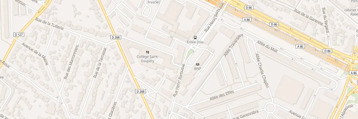 Plan du 25 Rue Henri Barbusse à Fresnes