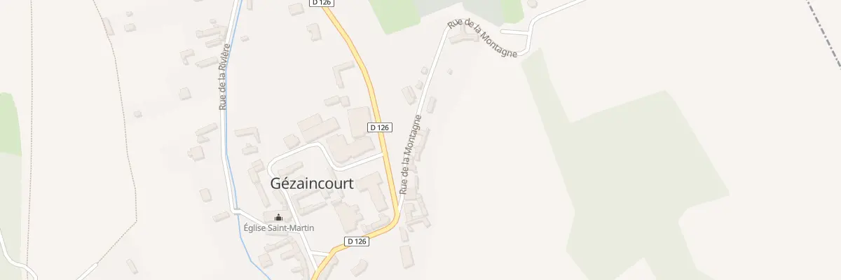Plan du 7 Rue de la Montagne à Gézaincourt