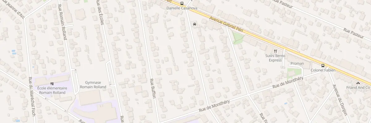 Plan du 22 Rue Daniele Casanova à Sainte-Geneviève-des-Bois