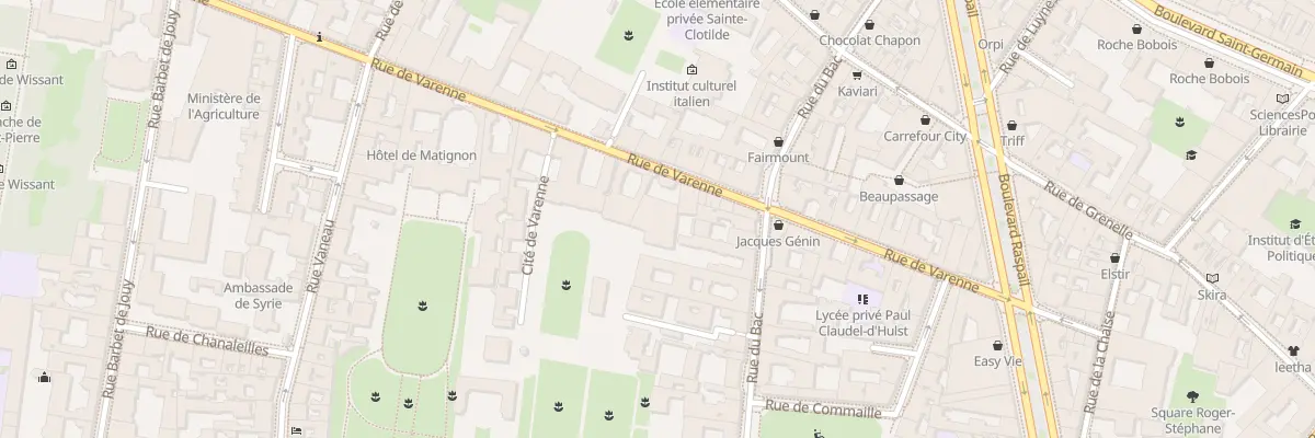 Plan du 43 Rue de Varenne à Paris 7e Arrondissement