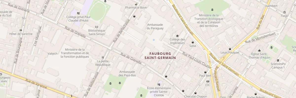 Plan du 102 Rue de Grenelle à Paris 7e Arrondissement