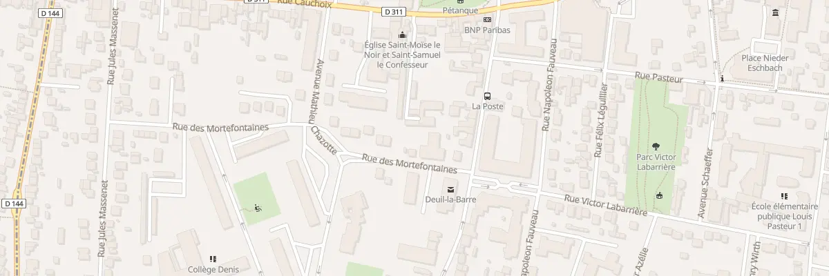 Plan du 10 Rue des Mortefontaines à Deuil-la-Barre