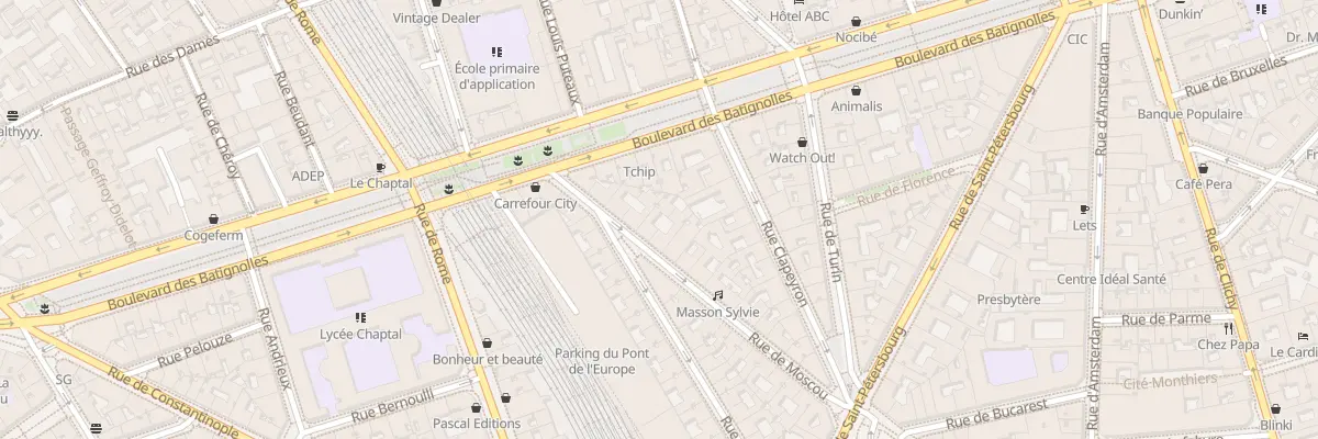 Plan du 46 Rue de Moscou à Paris 8e Arrondissement