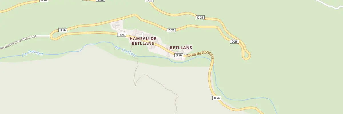 Plan de Beillans à Conat
