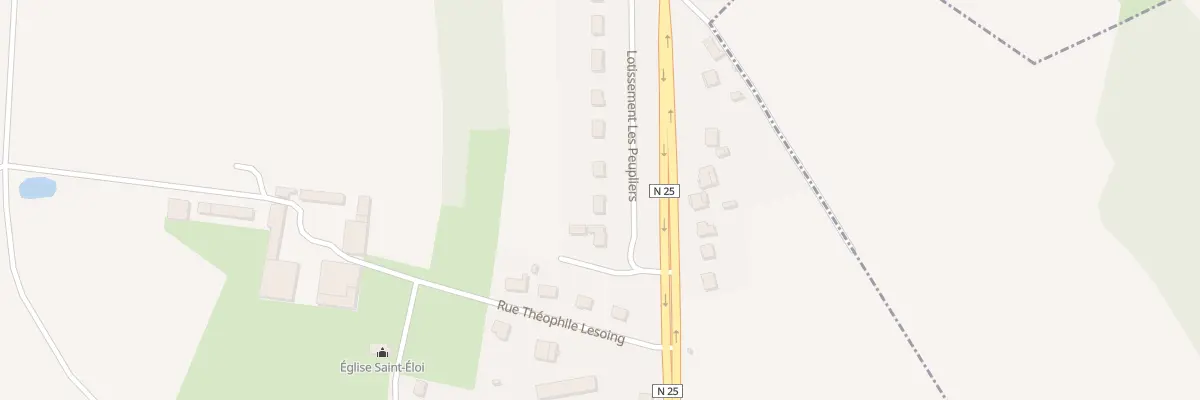 Plan du 2 Lot Les Peupliers à La Vicogne