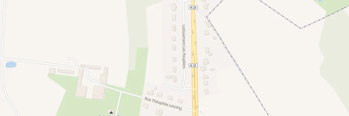 Plan du 3 Lot Les Peupliers à La Vicogne