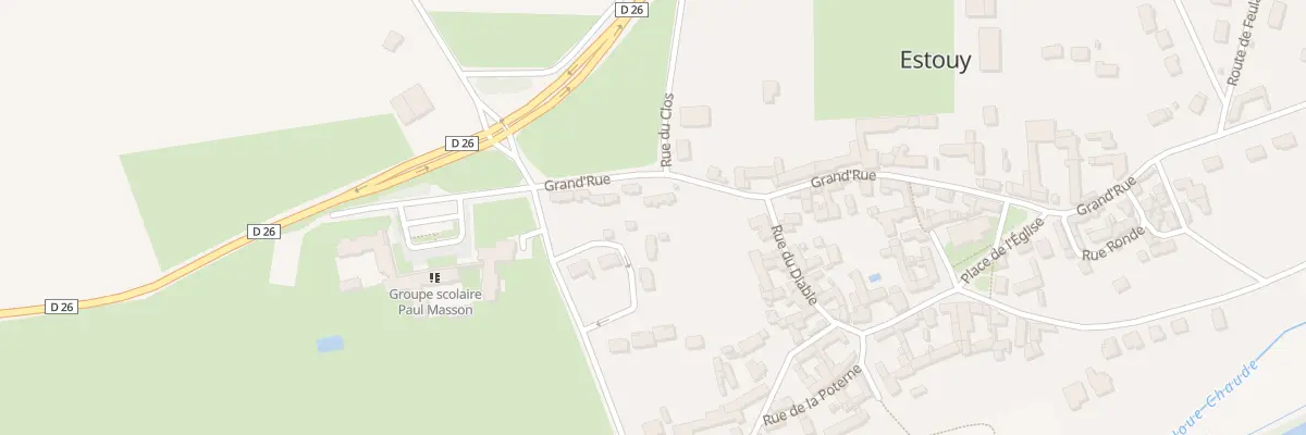 Plan du 12 Rue de la Croix Blanche à Estouy