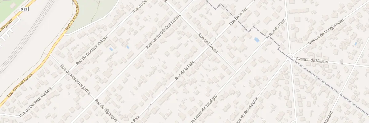 Plan du 107 Rue de la Paix à Sainte-Geneviève-des-Bois