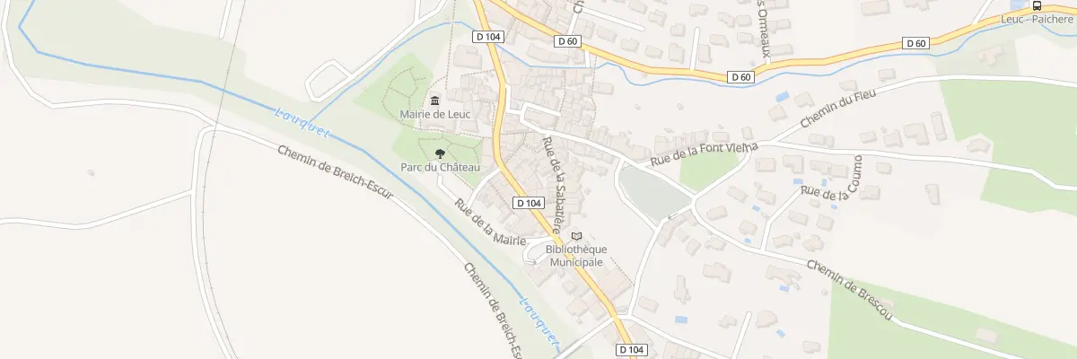 Plan du 4 Av de Carcassonne à Leuc