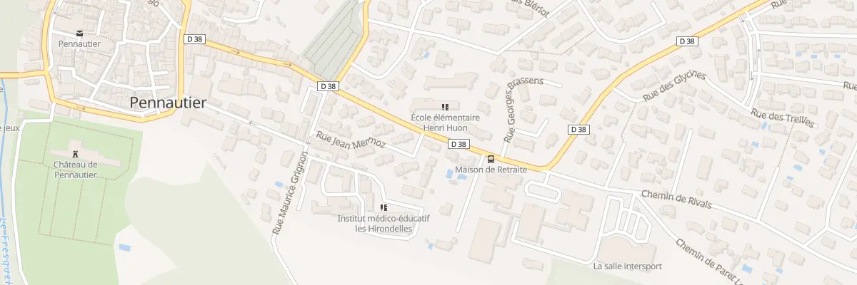 Plan du 30 Rue Jean Mermoz à Pennautier