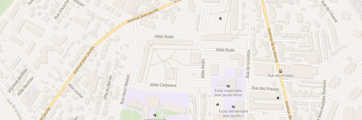 Plan du 1 All Carpeaux à Épinay-sur-Seine
