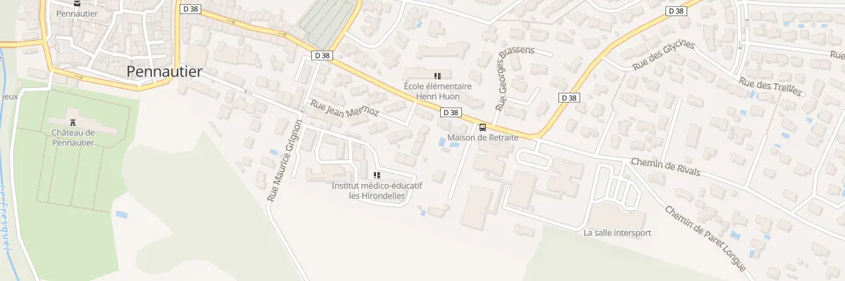 Plan du 24 Rue Jean Mermoz à Pennautier