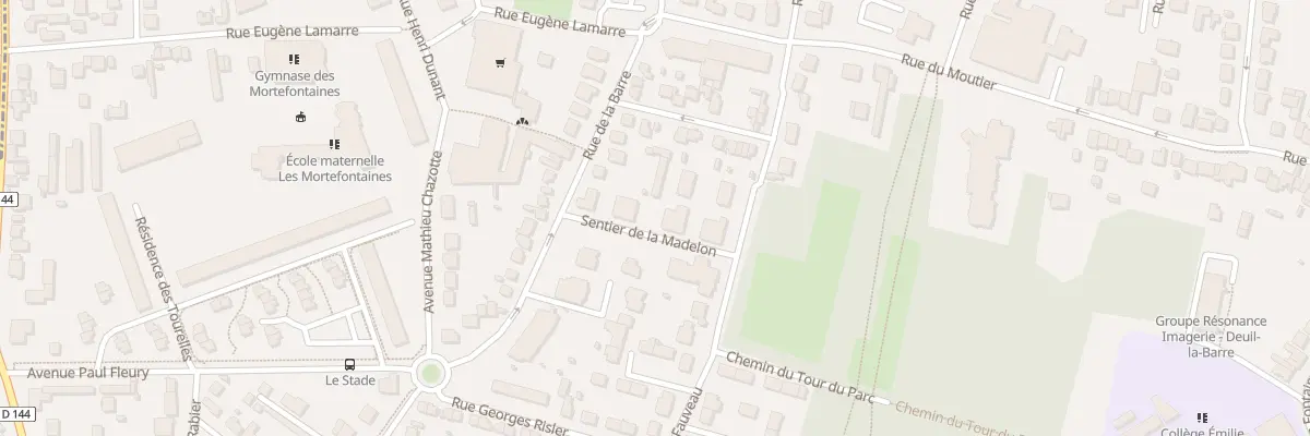 Plan du 75 Rue de la Barre à Deuil-la-Barre