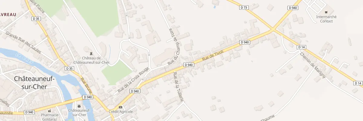 Plan du 21 Rue de Tivoli à Châteauneuf-sur-Cher