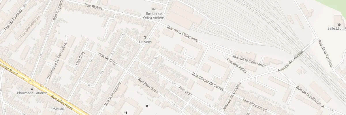 Plan du 37 Rue Olivier de Serres à Amiens