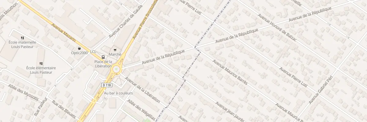 Plan du 16 Av de la République à Chilly-Mazarin