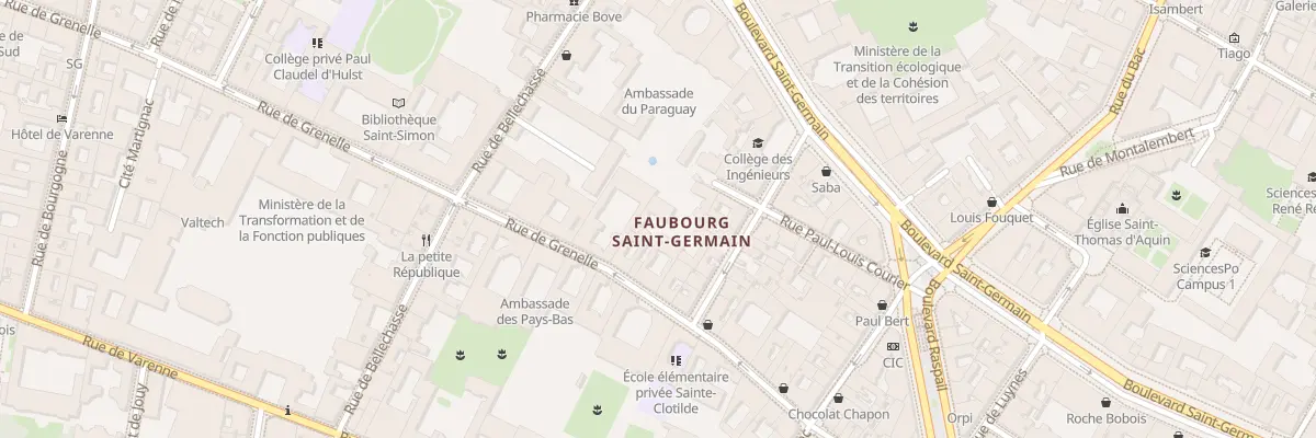 Plan du 98 Rue de Grenelle à Paris 7e Arrondissement