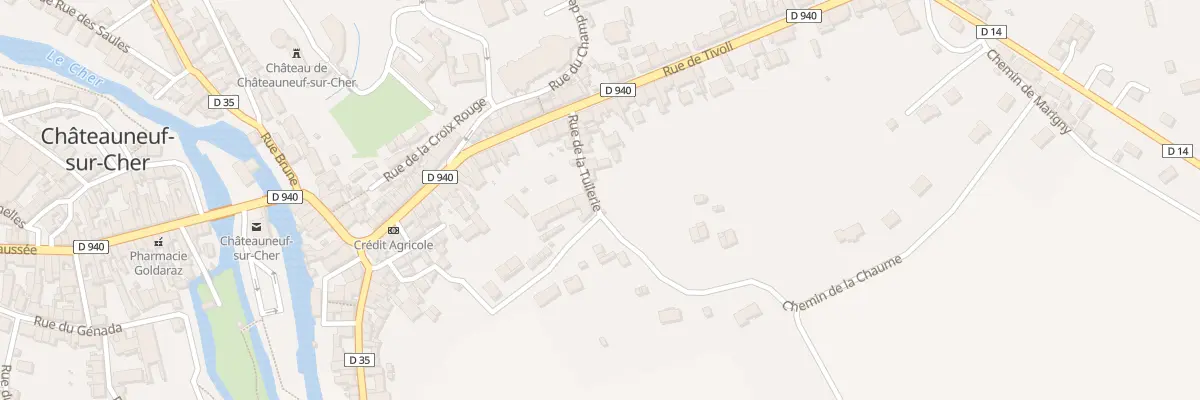 Plan du 539 Rue de la Tuilerie à Châteauneuf-sur-Cher