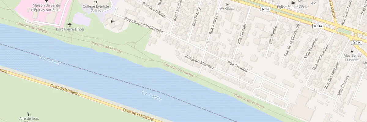Plan du 43 Rue Jean Mermoz à Épinay-sur-Seine