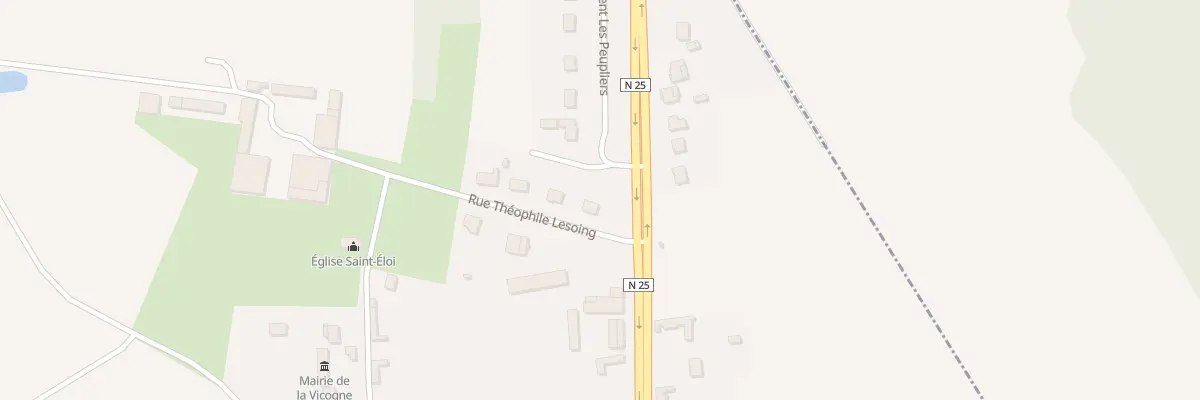 Plan du 9 Rue Theophile Lesoing à La Vicogne
