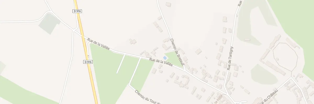Plan du 10 Rue de la Vallée à Beauvoir